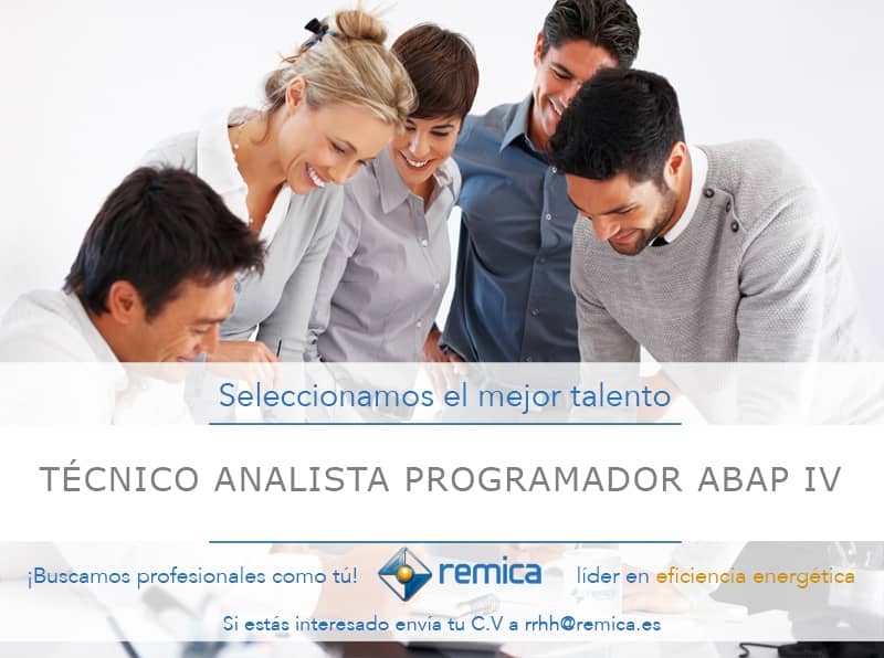 Oferta de empleo Remica: Técnico Analista Programador ABAP IV